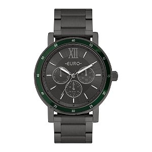 Relógio Euro Feminino Multglow Preto Multifunção EU6P29AHJ4F