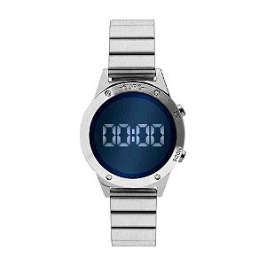 Relógio Euro Feminino Led Prata EUJHS31BAAK3A