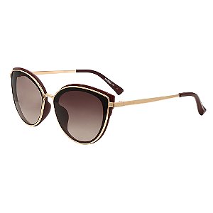Óculos de Sol Solar Maresia Imbassaí C200 Degradê Dourado