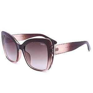 Óculos de Sol Solar Vizzano Ouro 137S C200 Gatinho Marrom
