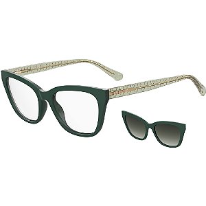 Óculos de Sol Love Moschino Clip On 071CS 1ED Verde Feminino