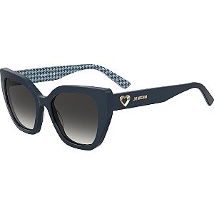 Óculos de Sol Love Moschino 098S S6F 549O Azul Feminino