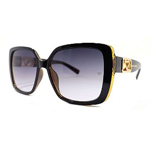 Óculos de Sol Milano Vizzano Ouro 209S C200 Preto Feminino