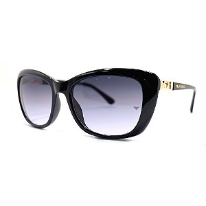 Óculos de Sol Milano Vizzano Ouro 213S C300 Preto Feminino