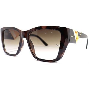 Óculos de Sol Milano Vizzano Ouro 215S C100 Marrom Feminino