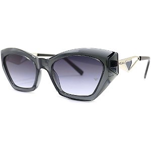 Óculos de Sol Milano Vizzano Ouro 216S C200 Cinza Feminino
