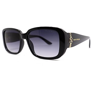 Óculos de Sol Milano Vizzano Ouro 217S C300 Preto Feminino