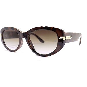 Óculos de Sol Milano Vizzano Ouro 219S C300 Marrom Feminino