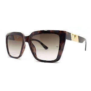 Óculos de Sol Milano Vizzano Ouro 226S C200 Marrom Feminino