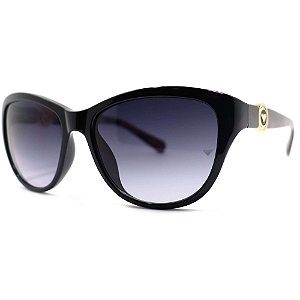 Óculos de Sol Milano Vizzano Ouro 227S C200 Preto Feminino
