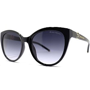 Óculos de Sol Milano Vizzano Ouro 230SL C200 Preto Feminino