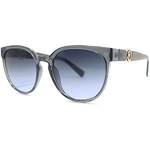 Óculos de Sol Milano Vizzano Ouro 239SL C100 Cinza Feminino