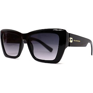 Óculos de Sol Milano Vizzano Ouro 275SL C200 Preto Feminino