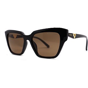 Óculos de Sol Milano Vizzano Ouro 292SL C200 Preto Feminino