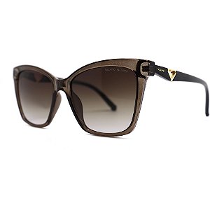 Óculos de Sol Milano Vizzano Ouro 295SL C100 Marrom Feminino