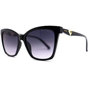 Óculos de Sol Milano Vizzano Ouro 295SL C200 Preto Feminino