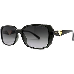 Óculos de Sol Milano Vizzano Ouro 296SL C100 Preto Feminino