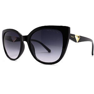 Óculos de Sol Milano Vizzano Ouro 298SL C100 Preto Feminino