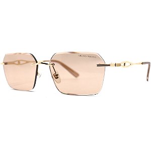 Óculos de Sol Milano Vizzano Ouro 304SL C100 Dourado Feminin