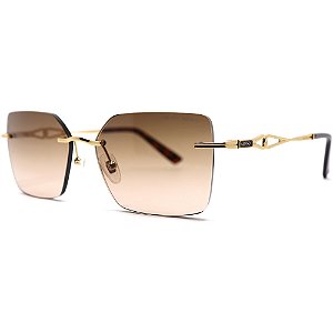Óculos de Sol Milano Vizzano Ouro 305SL C200 Dourado Feminin