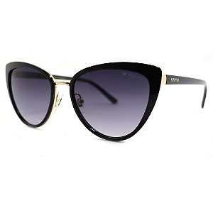Óculos de Sol Milano Vizzano Ouro 9S AV234 Preto Feminino