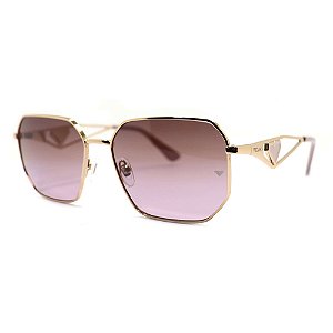 Óculos de Sol Milano Vizzano Ouro 222S C200 Dourado Feminino