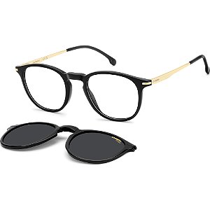 Óculos de Sol Clipon Carrera 393 C 807 4921 Preto Masculino