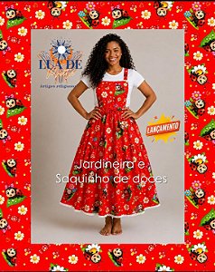 Jardineira de Erê Vermelha (Joaninha)