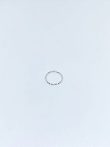 Piercing de prata aro simples para furo 9MM