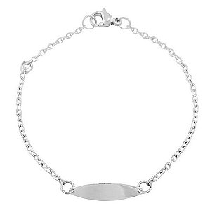 Pulseira de aço infantil chapinha bebê