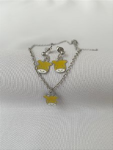 Conjunto de aço girafa