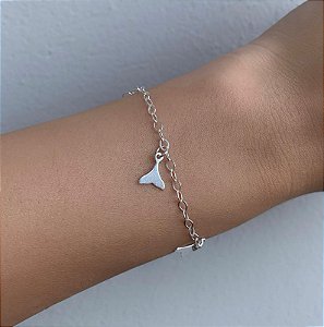 Pulseira de prata rabos de sereia