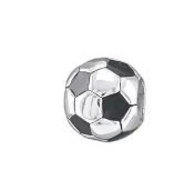 Berloque de aço bola de futebol