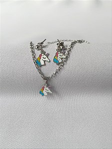 Conjunto de aço unicórnio