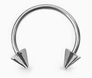 Piercing de aço septo spikes