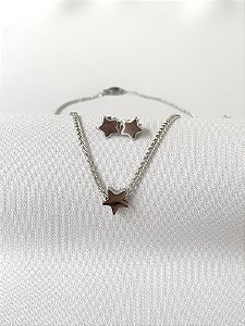 Conjunto de aço estrela lisa