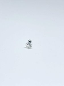 Piercing de prata estrela e lua cravejada tragus / hélix