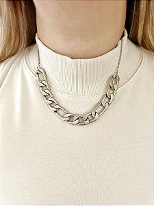 Corrente de aço choker 3x1 texturizada
