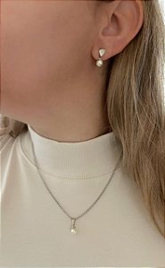 Conjunto de aço gota pérola 6mm