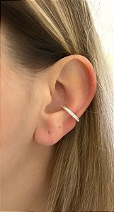 Piercing de prata conch uma fileira zircônia