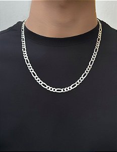Corrente de prata elo 3x1 60cm
