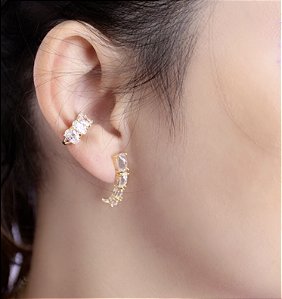 Earhook de zircônias