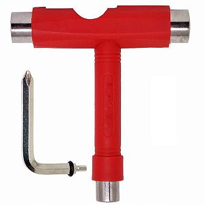 Chave T Para Skate E Longboard Vermelho