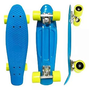 Skate Mini Cruiser Infantil Azul DM Toys