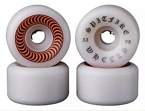 Roda Spitfire 53mm 99a Og Classics White Skate