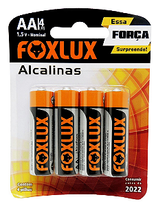 Pilha AA Alcalina Foxlux com 2 unidades 95.02