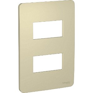 Placa 4x2 2 Postos Horizon Gold Schneider Orion S730121234