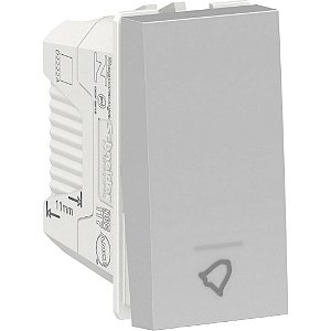 Pulsador Campainha 10A 250V Aluminium Schneider Orion S70112674