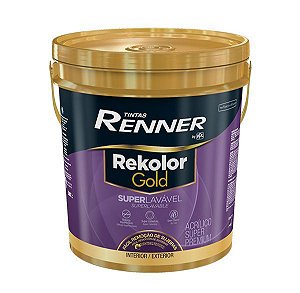 Tinta Rekolor Gold Acetinado Branco 16L Renner 3400