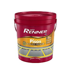 Tinta Acrílica Pisos Amarelo Fosco 18L Renner 7111